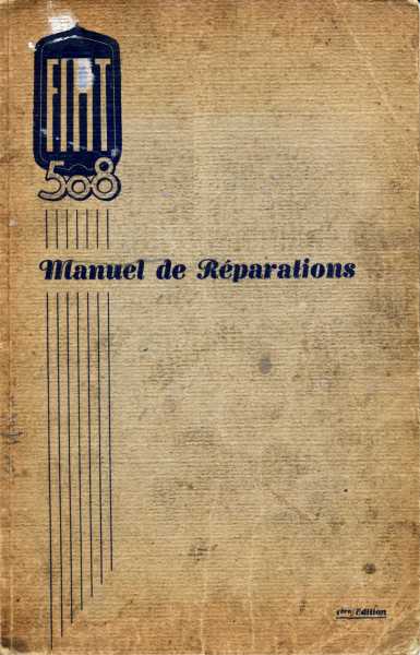 Manuel de r&eacuteparations 1932