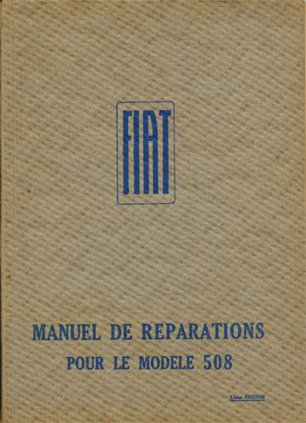 Manuel de r&eacuteparations 1934