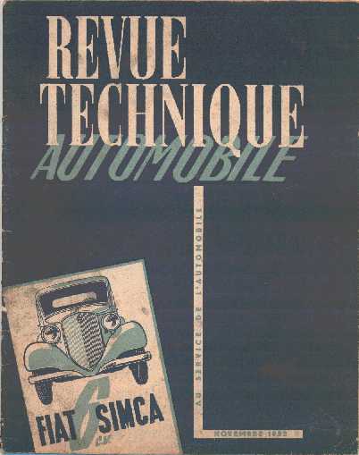 Revue technique automobile 1952
