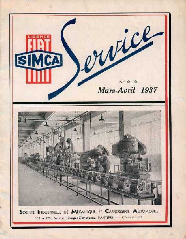 Simca Service 9-10 : couverture